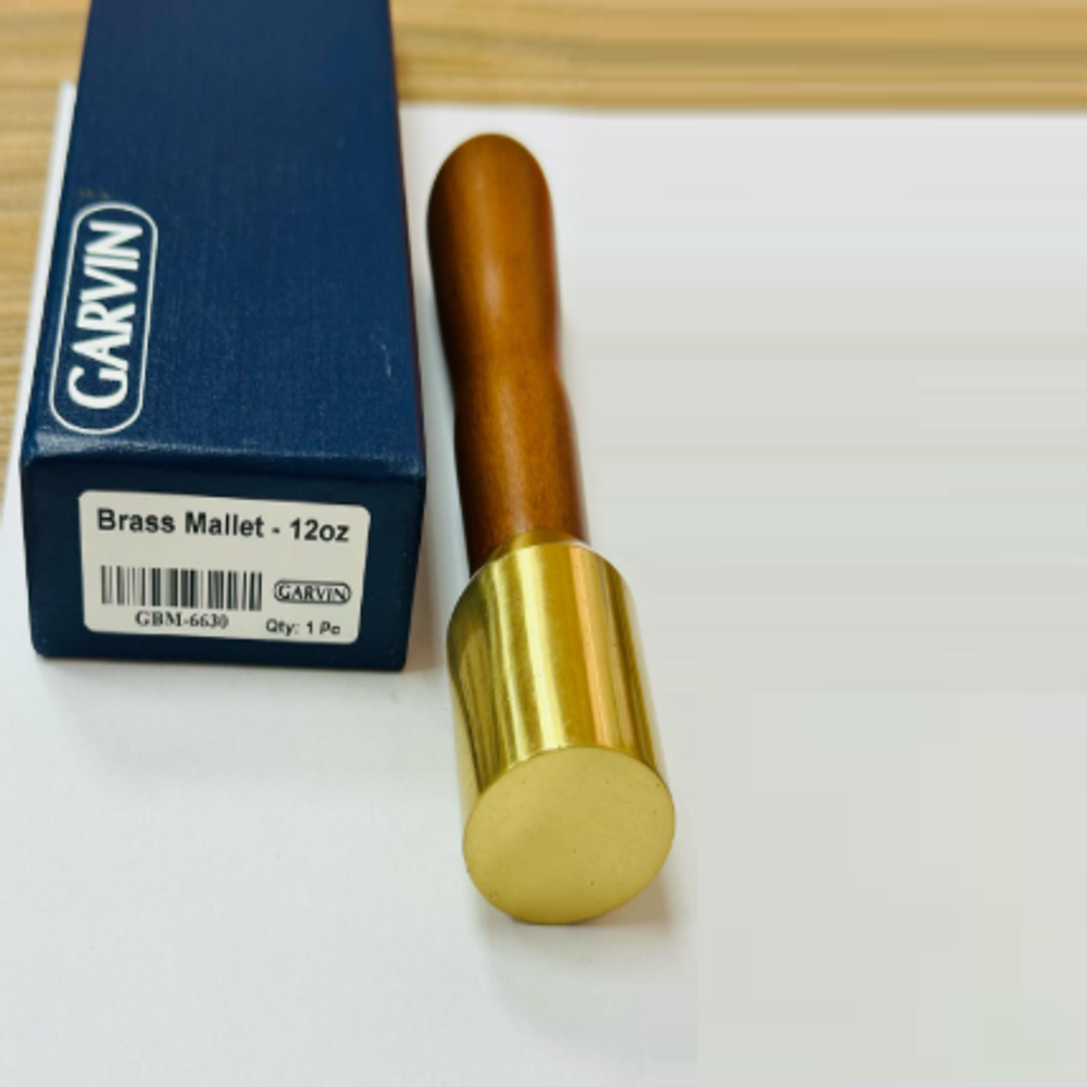 Новинка! Киянка латунная / Молоток резчицкий Brass Carving Mallet 34 х 43 мм 340 гр GARVIN SBM-6630