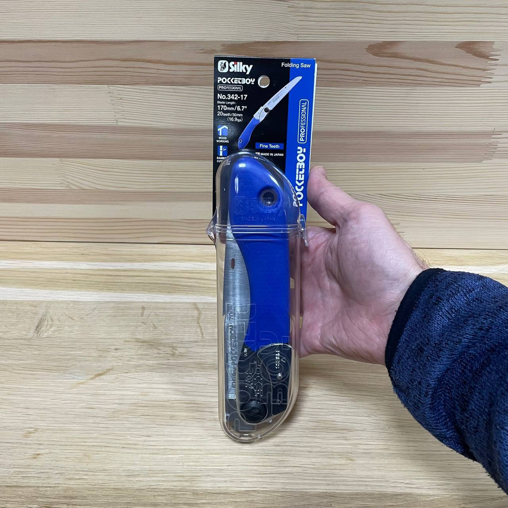 ХИТ! Пила складная Silky Pocketboy 170 мм, 26 зуб / 30 мм, 22 TPI синяя KSI534217 М00002545