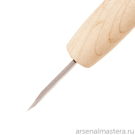 Нож резчицкий Петроградъ косая заточка 40 гр 145 мм / 40 мм РН НРЕЗ.06-01 М00014065