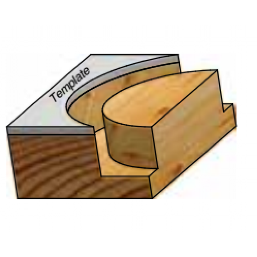 ХИТ! Фреза обгонная с верхним подшипником WPW 16.0 x 25 x 67 x 8 PF41605