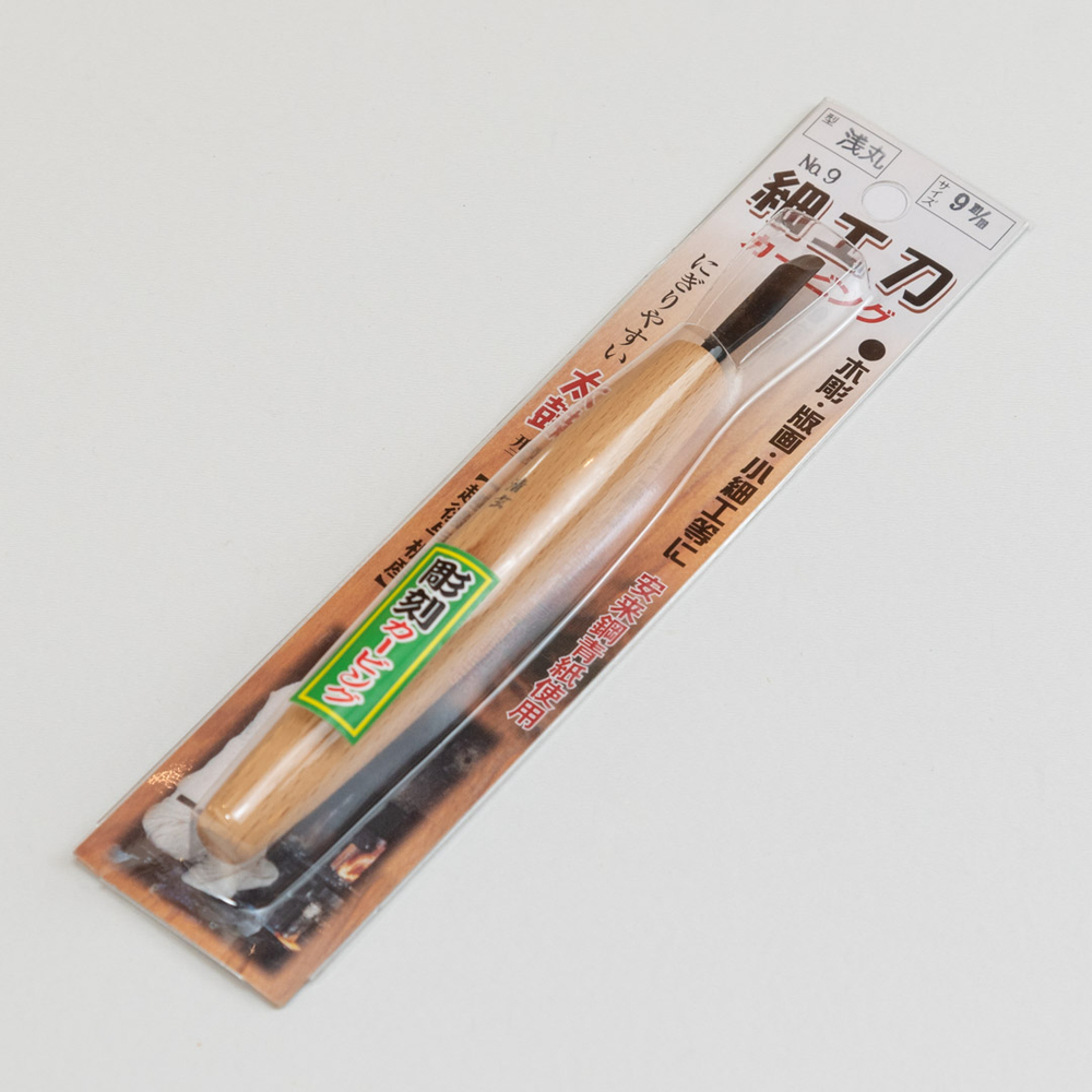 Новинка! Стамеска японская для резьбы по дереву Miki Tool Seigen N 9, полукруглая РК, 9 мм М00019866
