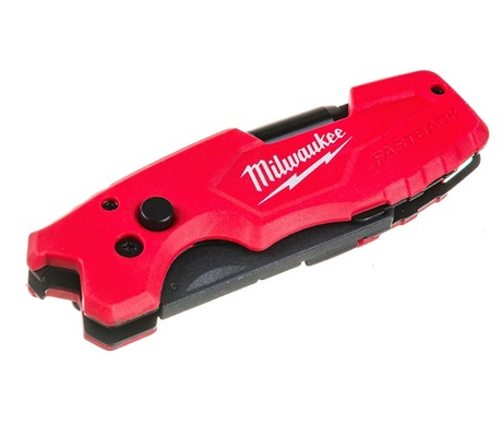 АКЦИЯ RED STRIKE -23%! Нож FASTBACK складной 6 в 1 трапец. лезвия MILWAUKEE 4932478559