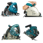 Новинка! Пила дисковая погружная Makita 1,3 кВт, диск 165/20 мм, губина пропила 40 мм для угла 45 гр. и 56 мм для угла 90 гр., для раскроя древесины, алюминия, камня SP6000