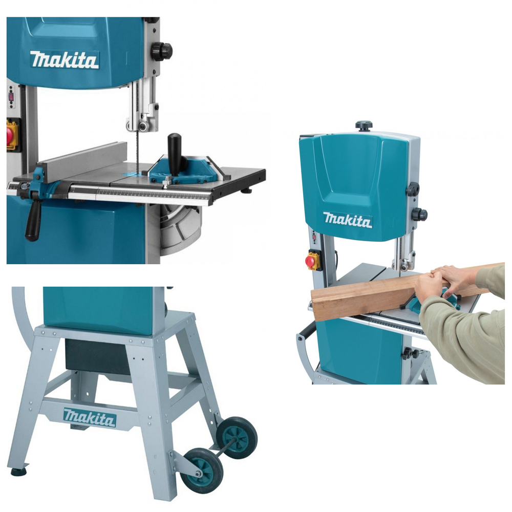 Новинка! Ленточная пила стационарная Makita 220В 0,9 кВт, угол наклона стола 45 град, лента 2240х0,5х13 мм LB1200F
