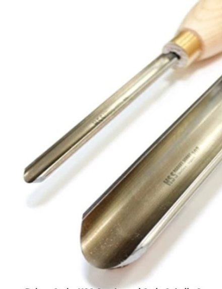 Новинка! Резец токарный Robert Sorby HSS Continental Style Spindle Gouge 19 мм Полукруглый М00009007