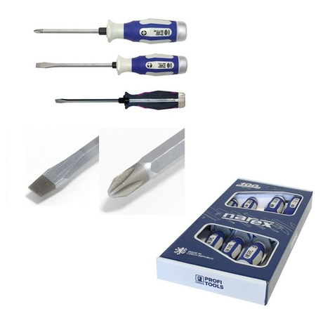 Новинка! Набор из 7 отверток PH и шлиц Strong Line Profi ударные 8582 02 Narex 858202