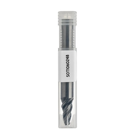 Фреза спиральная морковка D 6,35 - 12,7 x 25,4 L 101,6 Z 4 стружка Вверх, хвостовик 12,7 SO Dimar SOT1060248