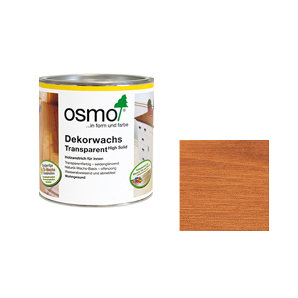 Новинка! Цветное масло Osmo Dekorwachs Transparent Tоne 3137 Вишня 0,22 л для внутренних работ 10100095_2