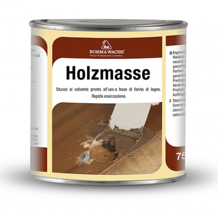 Шпаклевка нитро Holzmasse 250 мл цвет 53 СВЕТЛЫЙ ОРЕХ для внутренних и наружных работ Borma R1800NC