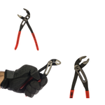 Новинка! Клещи переставные сантехнические KNIPEX ALLIGATOR АЛЛИГАТОР зев 42 мм, длина 180 мм, фосфатированные, обливные ручки KN-8801180