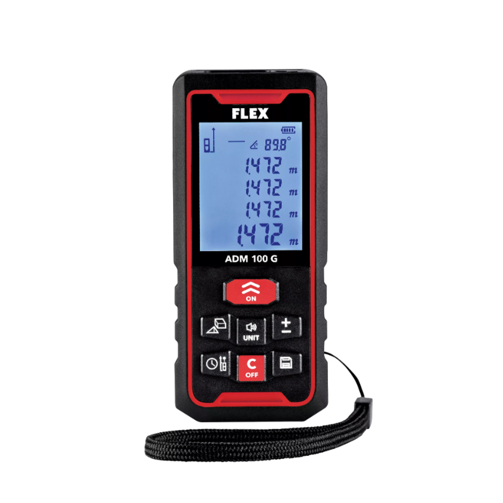 Новинка! Лазерный дальномер FLEX ADM 100 G, расчет длины, площади, объема, высоты 518964