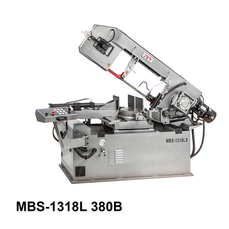 Новинка! Полуавтоматический ленточнопильный станок по металлу JET MBS-1318LS 380В 2,2 кВт JRM81318T