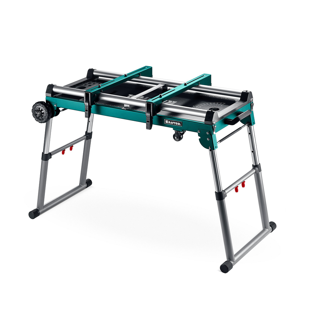 Новинка! Стол многофункциональный складной, верстак KRAFTOOL TT-1200, 1070 x 440 х 770 мм, регулировка по высоте, органайзер 38781
