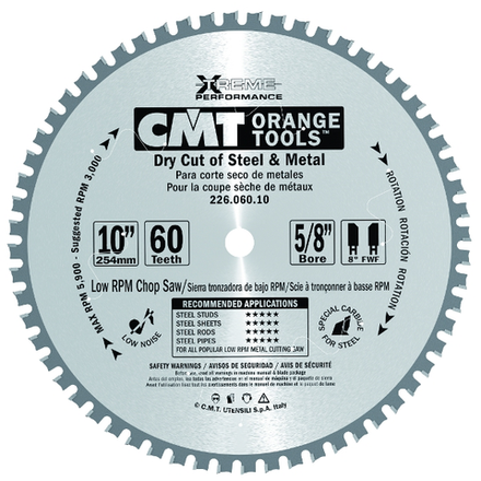 Диск пильный железо, сталь (сухой рез) 355 x 25,4 x 2,2 / 1,8 0 8 FWF Z90 CMT 226.090.14