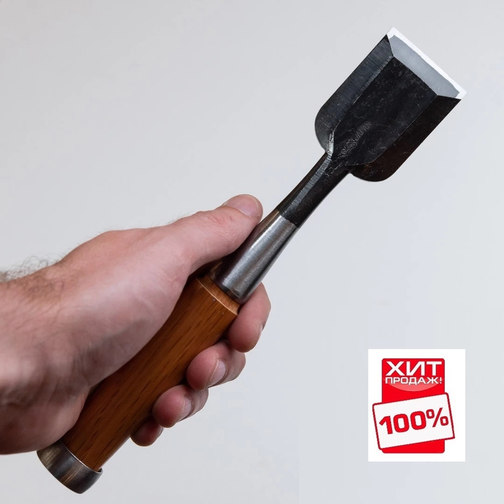 ХИТ! Стамеска японская Oire сталь Shirogami A3 42 мм по дереву М00019883