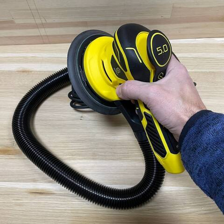 ЗИМНИЕ СКИДКИ ХИТ! Электрическая бесщеточная эксцентриковая шлифовальная машина с магнитным тормозом, пылеотводным шлангом SCHTAER Подошва 150 мм Multi, Ход 5 мм 7 скоростей ПЛЮС Брелок в ПОДАРОК! SCH-03-150-5.0-К