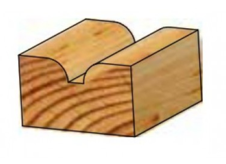 Фреза радиусная удлиненная врезная R 8 D 22,2 B 14 хвостовик 12 WPW RH08002