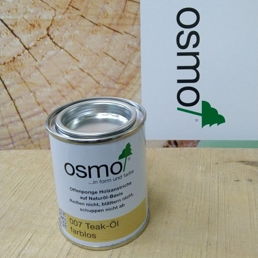Масло для террас Osmo 007 для тика бесцветное 0,125 л Terrassen-Ole для наружных работ Osmo-007-0,125 11500003