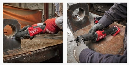 ХИТ! Комплект в кейсе M18 FUEL FDGROVB-502X: Аккумуляторная прямошлифмашина FDGROVPDB плюс 2 шт Аккумулятора B5 5.0 Ач и Быстрозарядное устройство M12-18 FC MILWAUKEE 4933480956