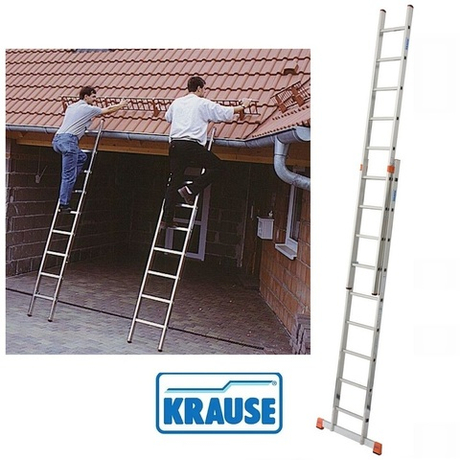 Двухсекционная выдвижная лестница с перекладинами KRAUSE MONTO KRAUSE FABILO 2 х 9 129277