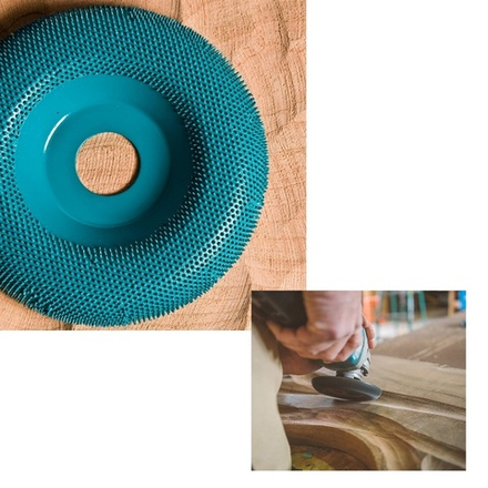 Диск шлифовальный Kutzall Dish Wheel полукруглый голубой medium (extreme) D 115 мм посадка 22 мм, для грубого и быстрого съема материала М00017574