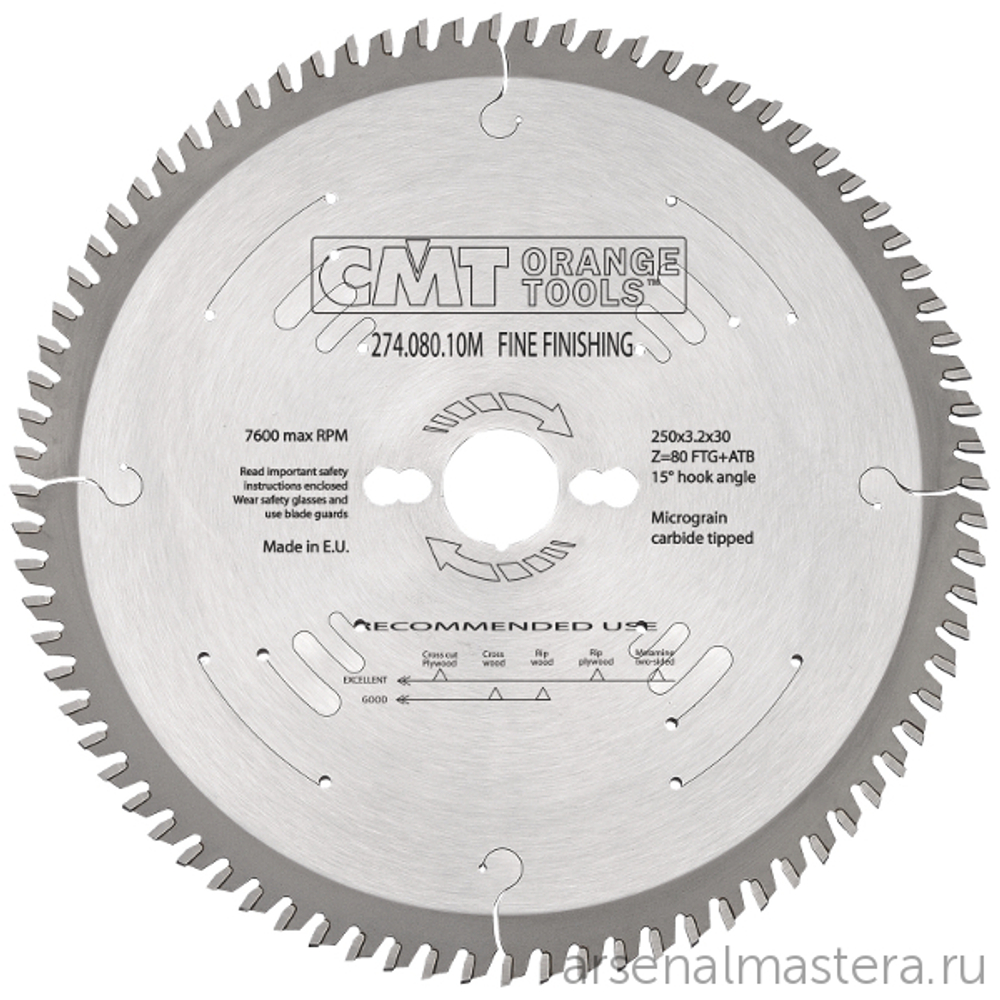 Диск пильный 300 x 30 x 3,2 / 2,2 15 1FTG 4ATB Z100 CMT 274.100.12M