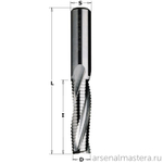 Фреза спиральная монолитная 12 x 42 x 90 Z3R S12 RH CMT 195.121.11