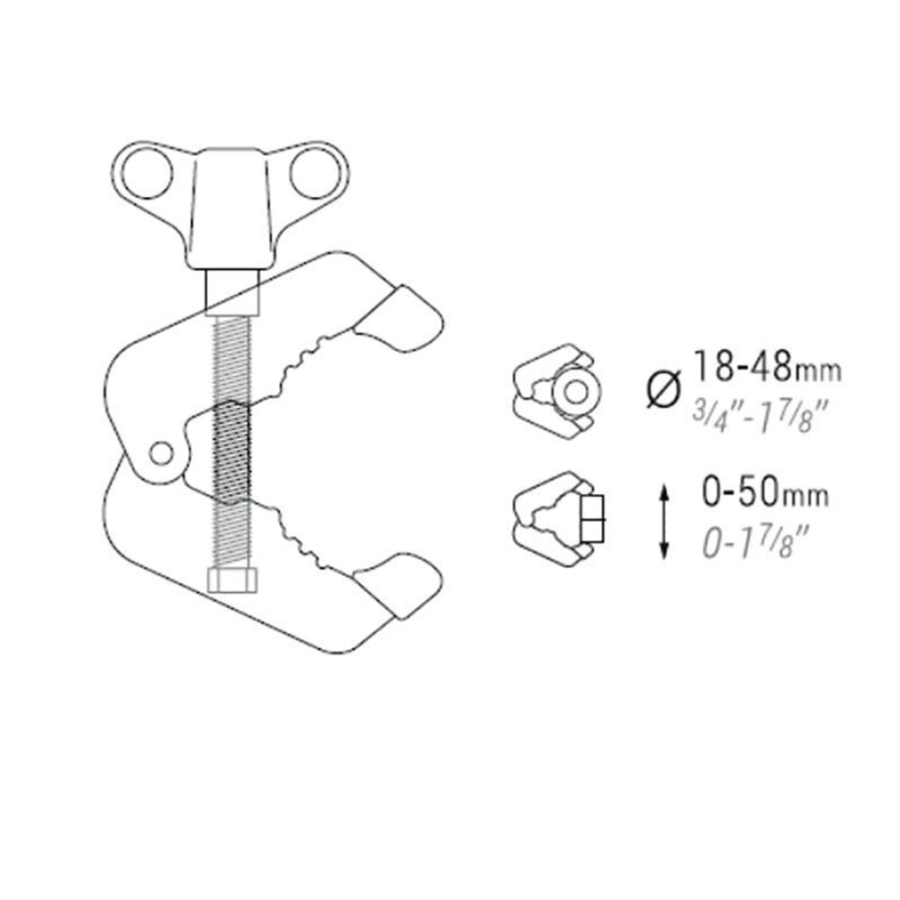 СНИЖЕНЫ ЦЕНЫ ХИТ! Зажим MultiClamp одинарный Piher 34052 М00012252