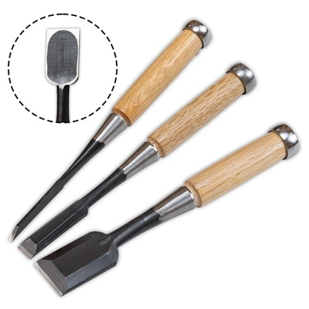 ХИТ! Стамеска японская двухслойная сталь JIS SK5 21 мм Oire М00019891