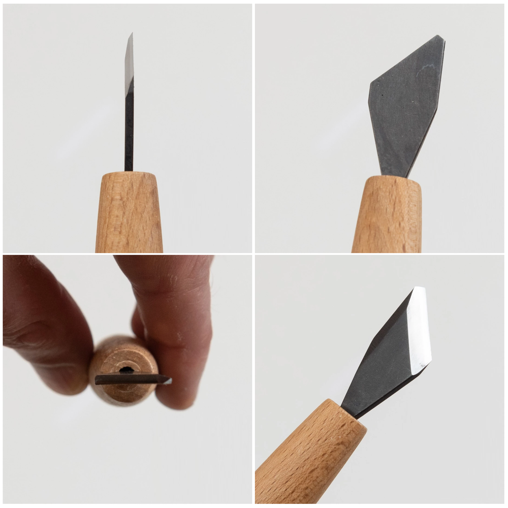 Новинка! Стамеска японская для резьбы по дереву Miki Tool Seigen N 13, косая РК, 15 мм М00019870