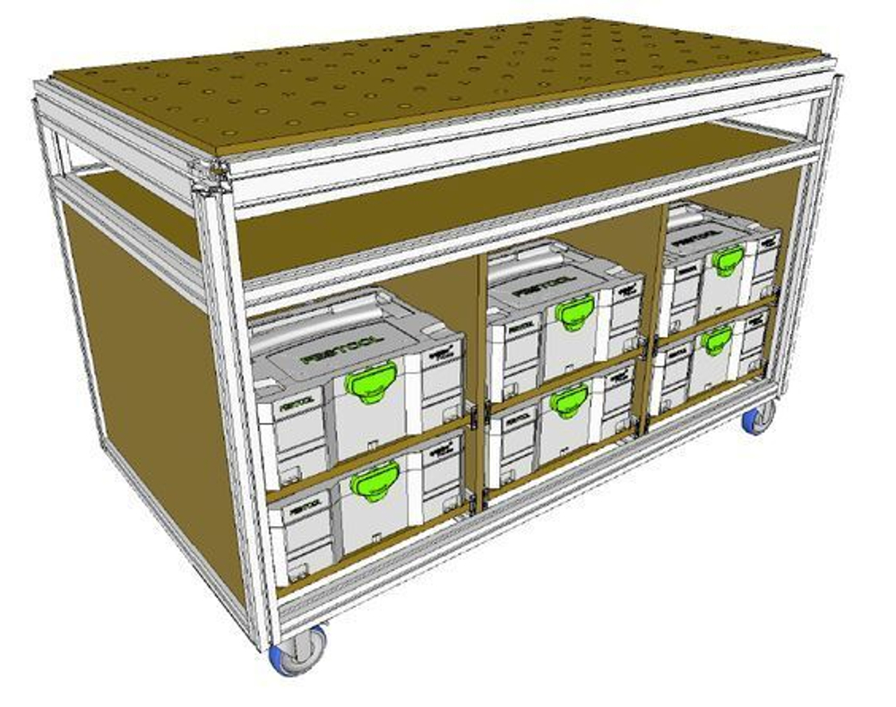 Многофункциональный стол для мастерской - идея стола Festool MFT 3