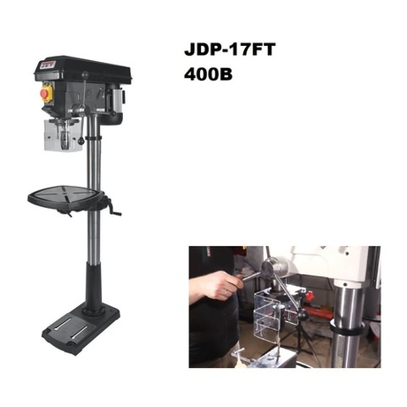 Профессиональный напольный вертикально - сверлильный станок 1 / 0,55 кВт 400 В JDP-17FT Jet 10000380T