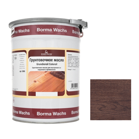Новинка! Масляное покрытие для полов и паркета Borma Grundierol 5 л цвет 8 дуб табак для внутренних работ R3950-8