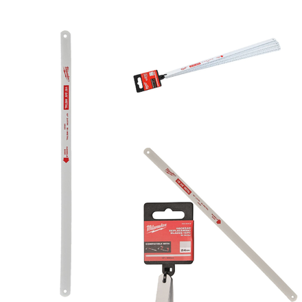 Новинка! Набор Полотен по металлу 10 шт Milwaukee HACKSAW 24 TPI 300 мм, для ножовки 4932493923