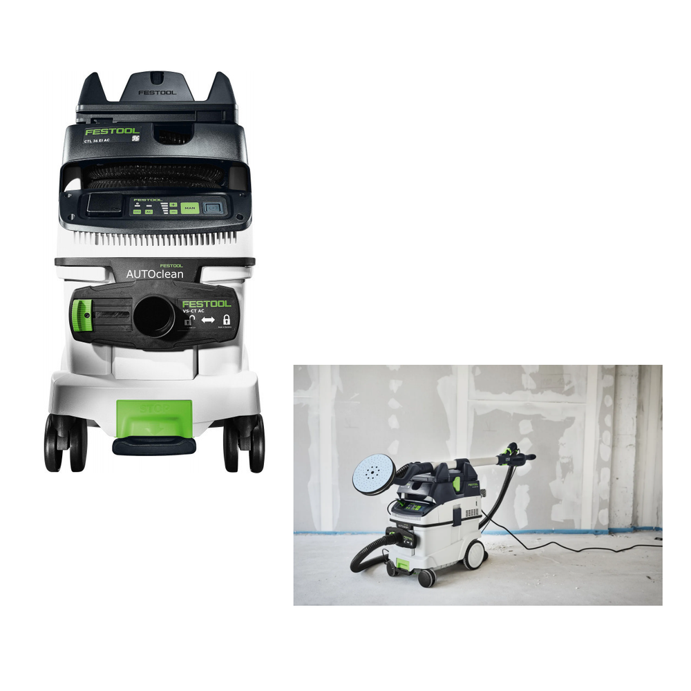 Новинка! Аппарат пылеудаляющий FESTOOL Cleantec CTL 36 EI AC-Planex, 36 л 350 –1200 Вт, автоматическая очистка фильтра, влажная и сухая уборка 578154