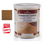 ХИТ! Масляное покрытие для полов и паркета Grundieroil 1 л цвет 5 рустикальный дуб для внутренних работ Borma R3910-5