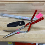 ХИТ! Японские ножницы садовые для сорняков Dokan вертикальные с пружиной, 175 мм / 780 мм, изогнутая форма рукоятей М00021097