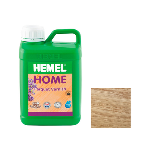 Новинка! Лак паркетный на водной основе Hemel Home Бесцветный, глянцевый, износостойкий, 2,5 л для внутренних работ 5001H