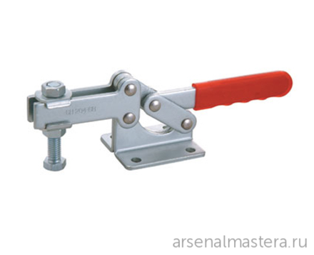 Зажим механический с горизонтальной ручкой усилие 630 кг прижим 127 мм база 45 мм Woodwork GH-204-GBL