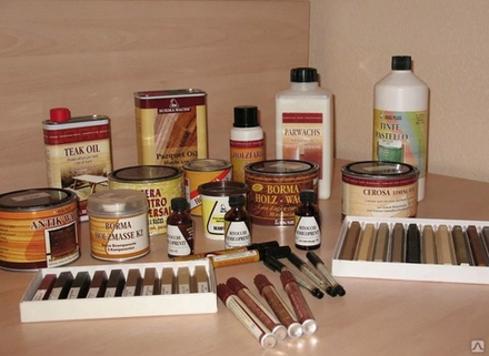 Ретуширующий карандаш PROFIX с морилкой для реставрации цвет 52 Темный дуб Borma EN0800RS