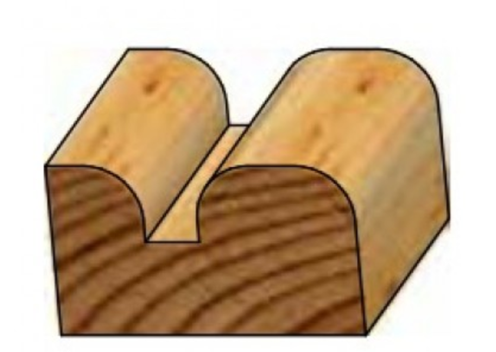 Фреза врезная профильная WPW 19 x 13 x 41 x 8 R6.3 RV06005