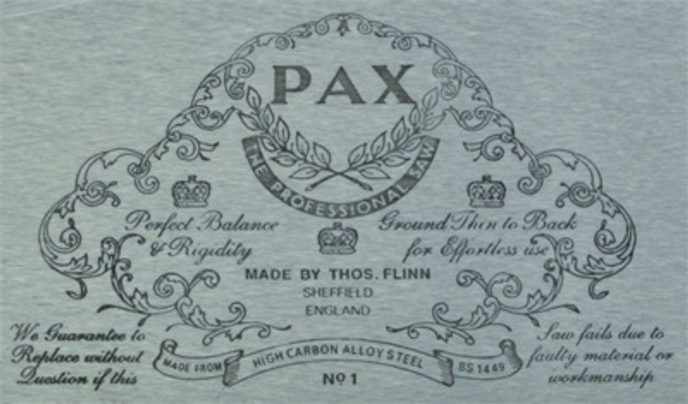 Новинка! Пила столярная обушковая Pax Dovetail Cross Cut 203 мм 20 tpi PAX 8 DOVETAIL C/C Thomas Flinn М00005106