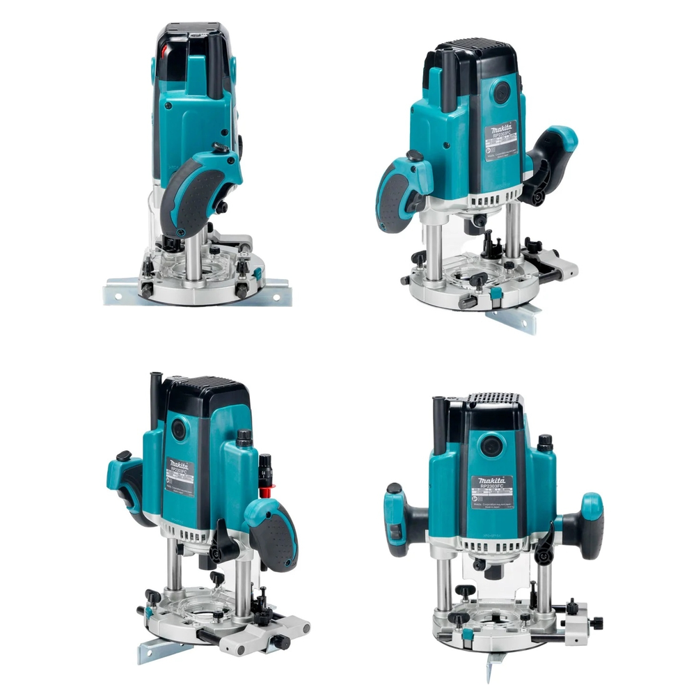 Новинка! Фрезер погружной сетевой мощный Makita 2,1 кВт, 9000-22000 об/мин, для вырезания пазов и выемок в дереве, гипсокартоне, композитных материалах RP2303FC02