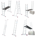 Новинка! Малые лестничные подмости 2 х 7 KRAUSE CORDA. Боковины можно соединить в стремянку или использоваться как приставные лестницы 080103