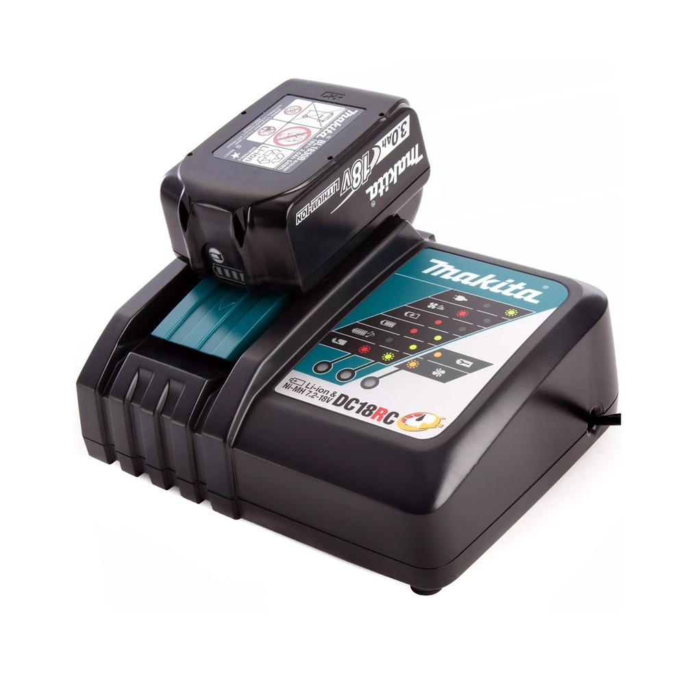 Новинка! Зарядное устройство Makita DC18RC быстрое LXT 18В, для аккумуляторов Li-ion, Ni-Cd, Ni-MH с напряжением от 7,2 до 18В 630C82-2