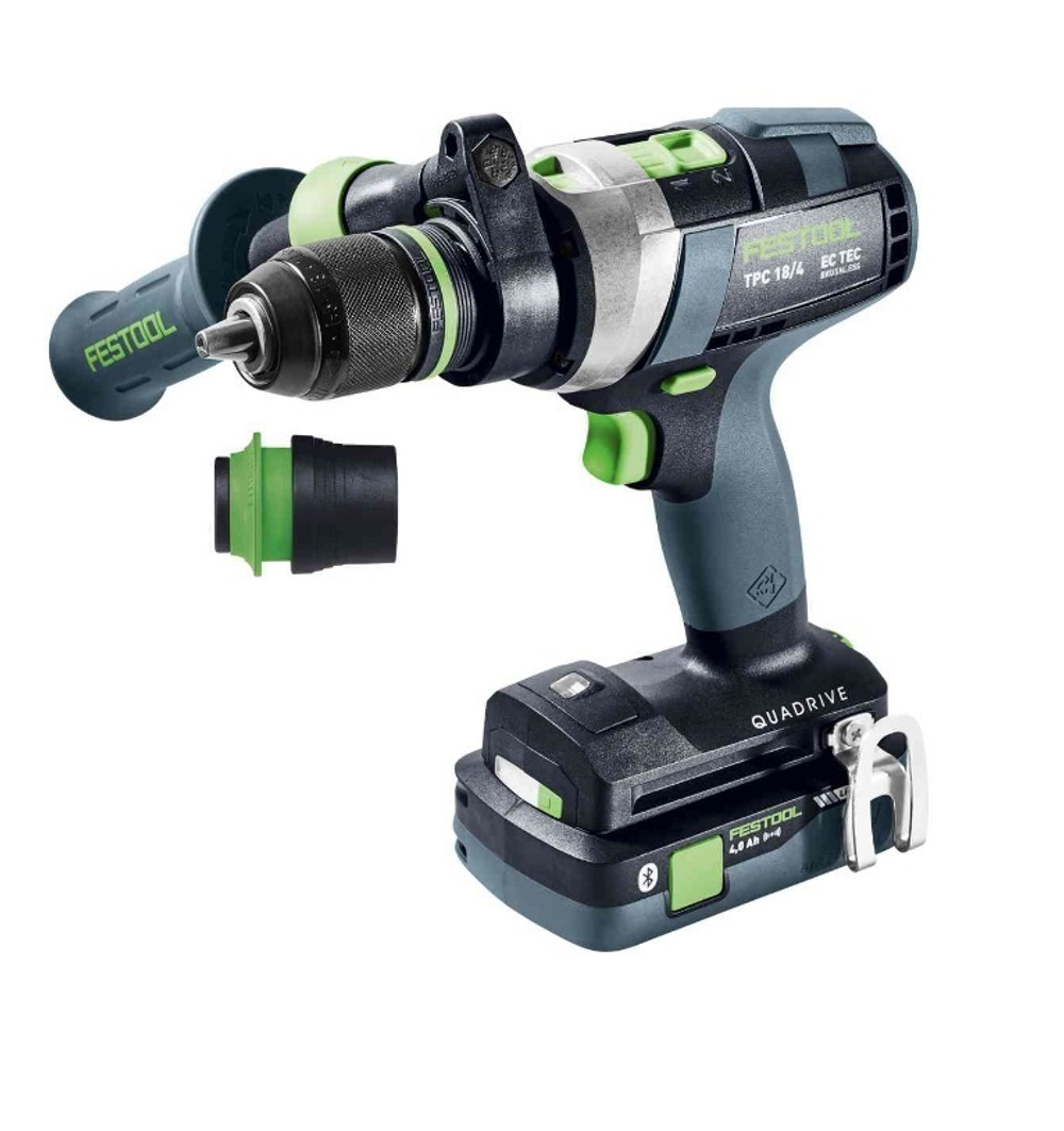 Аккумуляторная ударная дрель - шуруповёрт QUADRIVE TPC 18/4 5,0/4,0 I-Plus FESTOOL 577651