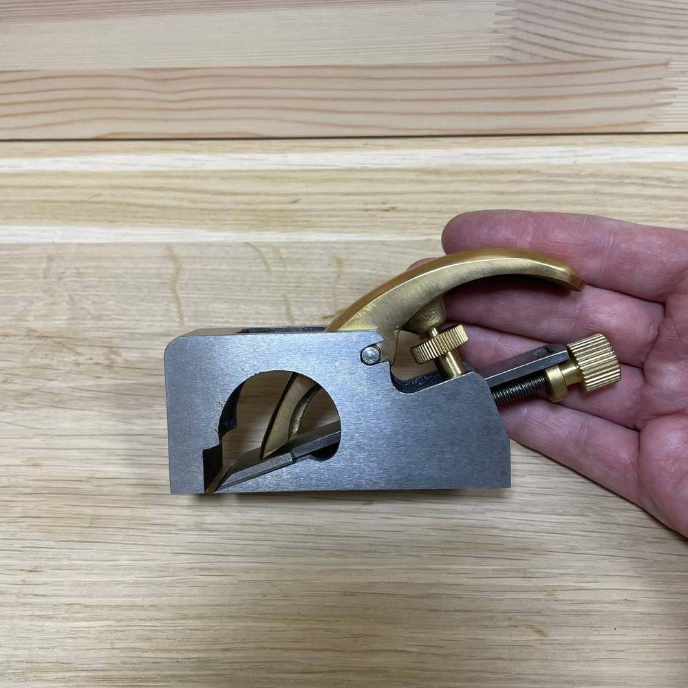 ХИТ! Рубанок зензубель N211 100 мм лезвие 28 мм GOLDRATIO М00023180