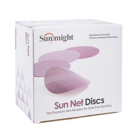 Новинка! Шлифовальные круги 50 шт Sunmight SUN NET X313T 150 мм на липучке сетка P 400 82216-50