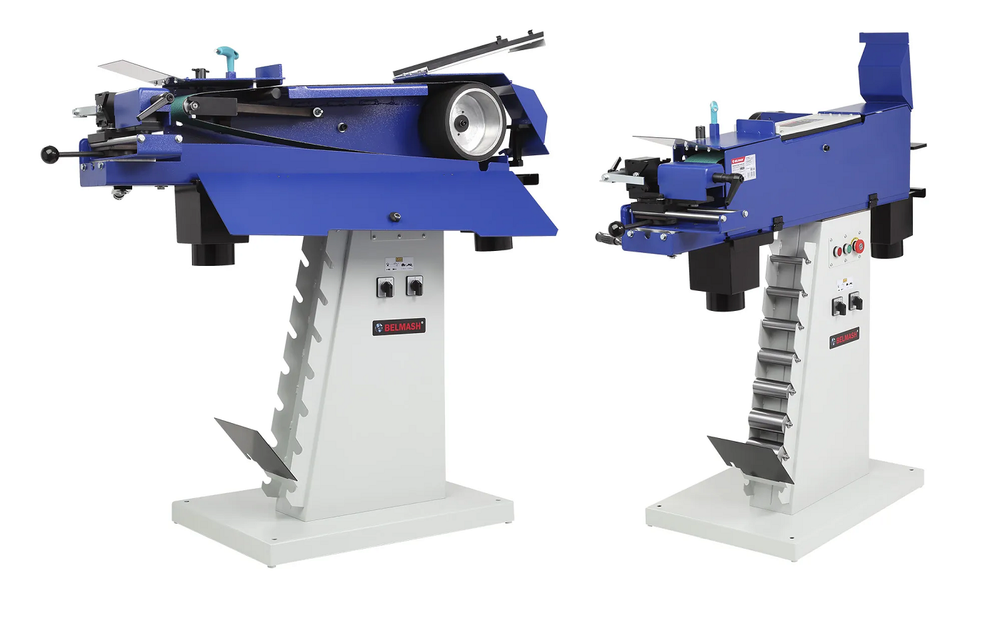 АКЦИЯ ЧЕРНАЯ ПЯТНИЦА! Станок шлифовальный ленточный по металлу BELMASH BSM-794PK/400, 2,5 кВт 380В для шлифования металлических деталей. Шлифовальная лента 2000 х 98,5 мм S321A
