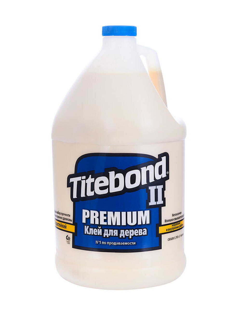 ХИТ! Клей столярный влагостойкий TITEBOND II Premium Wood Glue 5006 кремовый 3.8 л TB5006